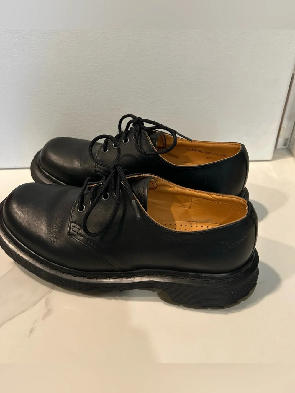 Dr. Martens Classic Black Leather Men’s Oxford Lace-Up Shoes Size 8 Men’s